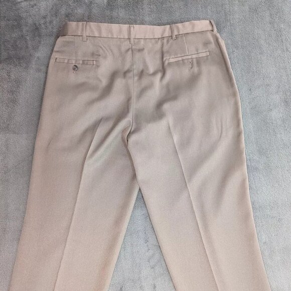 Haggar Generations Pants Mens 40x29 Beige Cotton - Picture 2 of 7